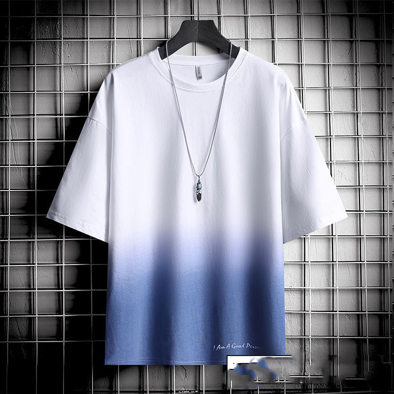 Hong Kong style loose T-shirt men - AccessoryWorldHub