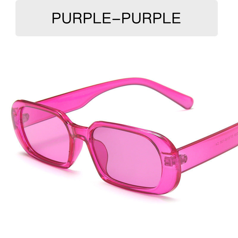 Retro Small Frame Sunglasses Female Candy Color Colorful Fashion Sunglasses - AccessoryWorldHub