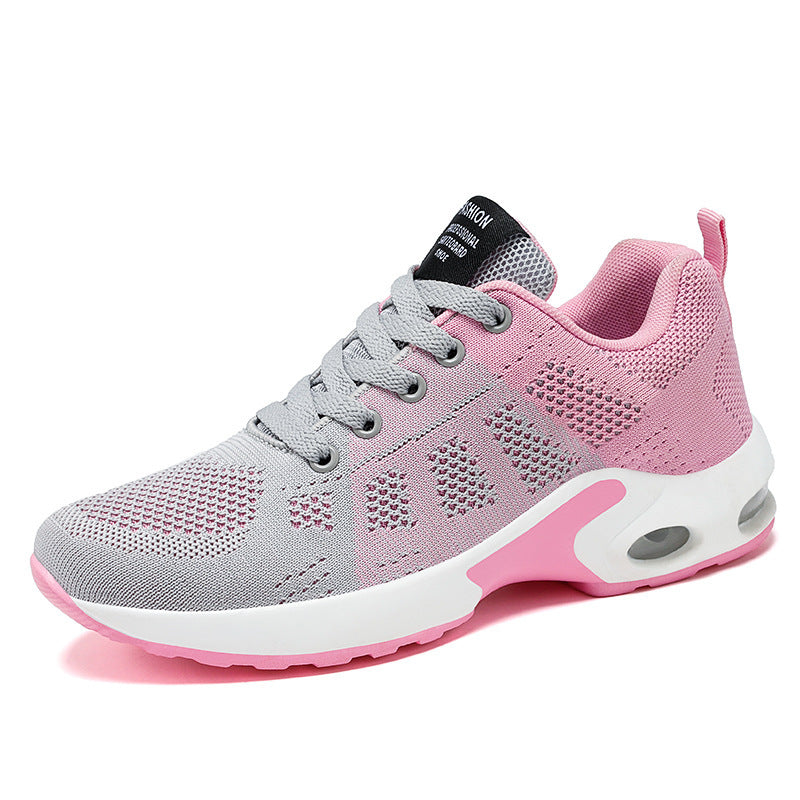 Casual Shoes Breathable Lightweight Mother Shoes Lace-up Cushioned Sneakers Women - AccessoryWorldHub