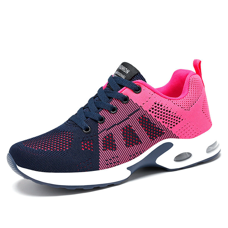 Casual Shoes Breathable Lightweight Mother Shoes Lace-up Cushioned Sneakers Women - AccessoryWorldHub