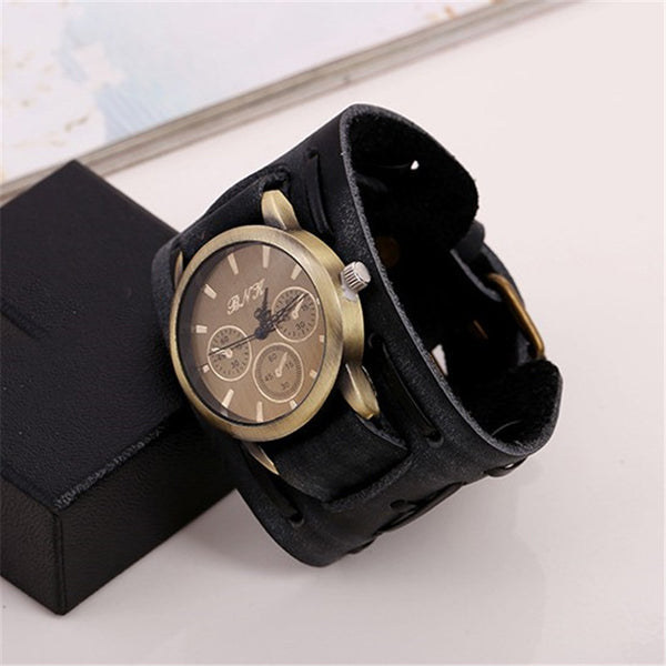 Accessories Foreign Trade Watches Retro Cowhide Watches Punk Watches Men'S Wrist Watches - AccessoryWorldHub