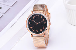 Fashion Creative Quartz Watches Couple Watches Digital Mesh Band Watches - AccessoryWorldHub