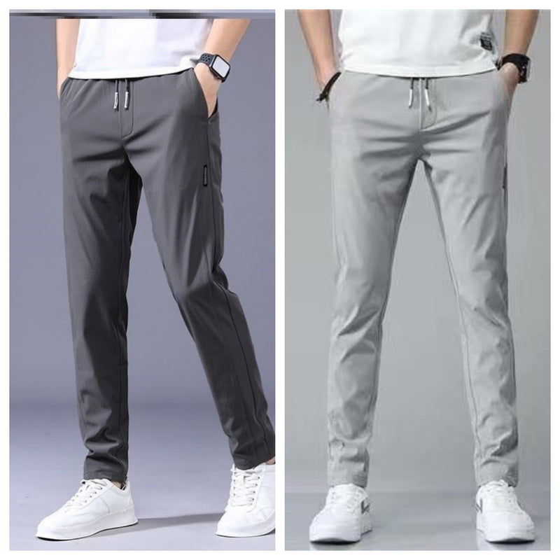 Drawstring Trousers Thin Casual Pants Korean Version Loose Straight Sweatpants Mens Clothing - AccessoryWorldHub