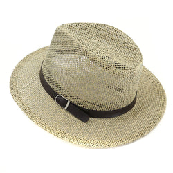 Panama Straw Hat European And American Sun Protection Summer Sun Protection Travel Beach Woven Top Hat - AccessoryWorldHub