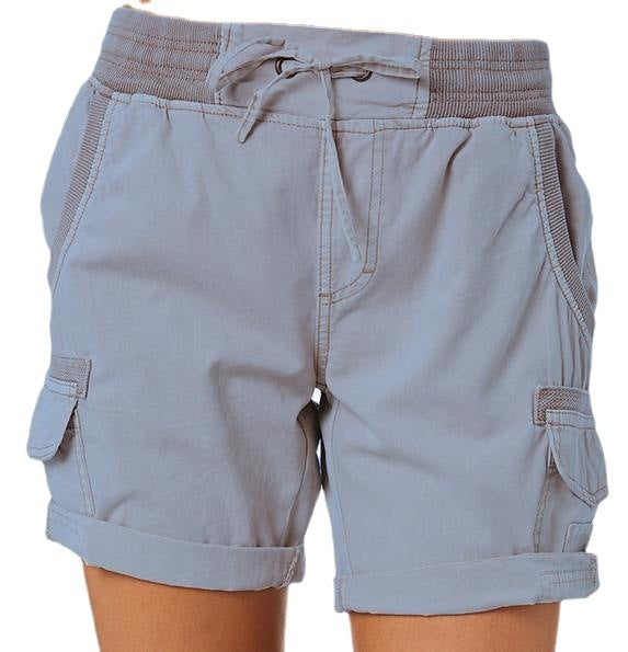 Women's Casual High Waist Cargo Shorts - AccessoryWorldHub