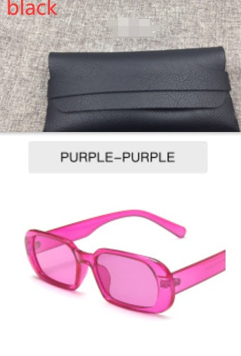 Retro Small Frame Sunglasses Female Candy Color Colorful Fashion Sunglasses - AccessoryWorldHub