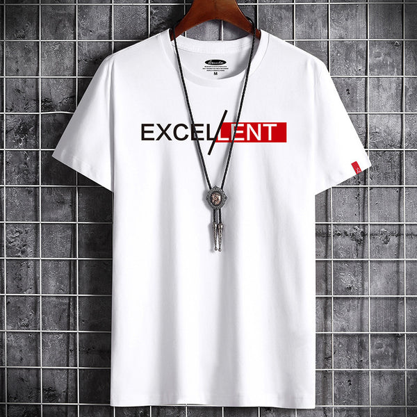 Cotton Summer Men's Short-sleeved T-shirt Bottoming Shirt Top Clothes For Men - AccessoryWorldHub