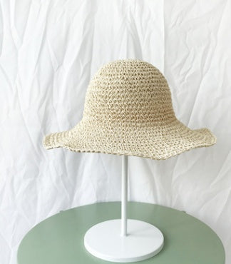 Summer Outing Sunscreen Hat for Women with Foldable Straw Hats Holiday Cool Hat Beach Hat - AccessoryWorldHub