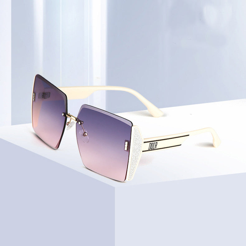 Fashion Sunglasses Square Rimless Cut-edge Summer Glasses - AccessoryWorldHub