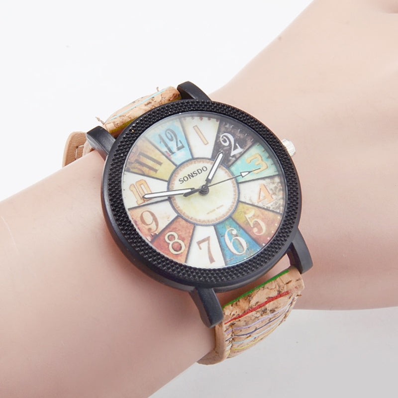 Casual Vintage Leather Women Quartz Wrist Watch Gift Clock - AccessoryWorldHub