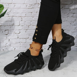 Octopus Knitted Rubber Sole Sneaker Female Male Plus Size Soft Sole Shoes - AccessoryWorldHub