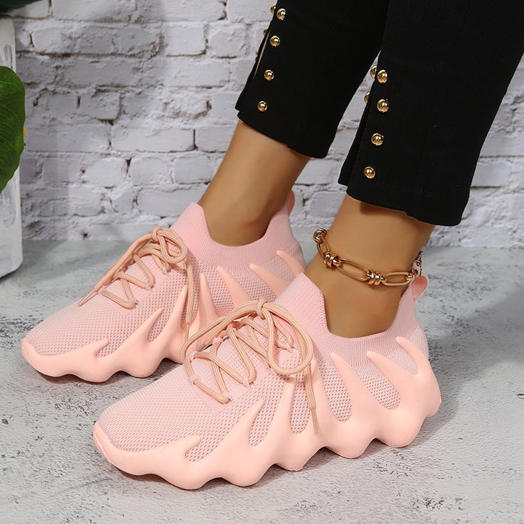 Octopus Knitted Rubber Sole Sneaker Female Male Plus Size Soft Sole Shoes - AccessoryWorldHub