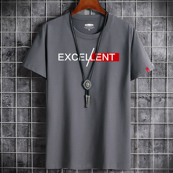 Cotton Summer Men's Short-sleeved T-shirt Bottoming Shirt Top Clothes For Men - AccessoryWorldHub