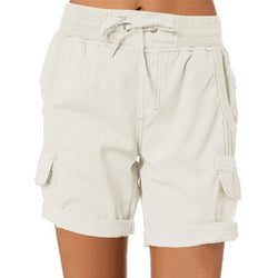 Women's Casual High Waist Cargo Shorts - AccessoryWorldHub