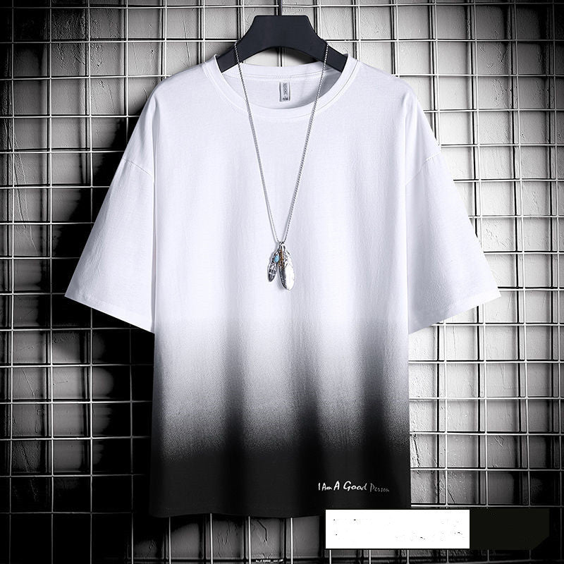 Hong Kong style loose T-shirt men - AccessoryWorldHub