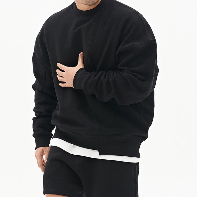 Pullover Round Neck Sweater Loose Men Clothes - AccessoryWorldHub