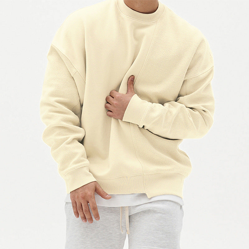 Pullover Round Neck Sweater Loose Men Clothes - AccessoryWorldHub