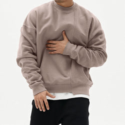 Pullover Round Neck Sweater Loose Men Clothes - AccessoryWorldHub