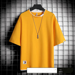 Hong Kong style loose T-shirt men - AccessoryWorldHub