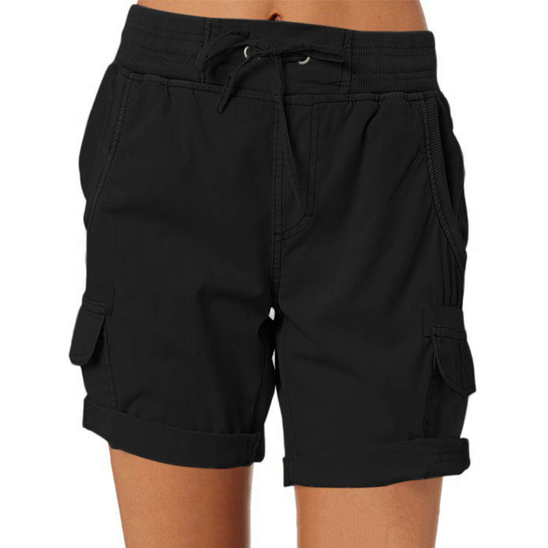 Women's Casual High Waist Cargo Shorts - AccessoryWorldHub