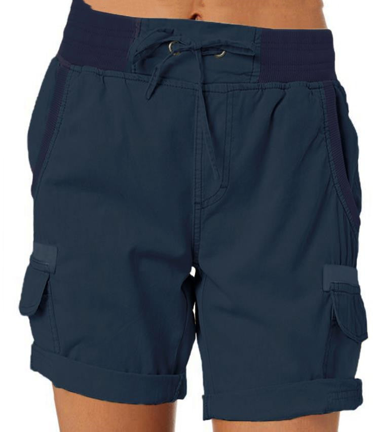 Women's Casual High Waist Cargo Shorts - AccessoryWorldHub