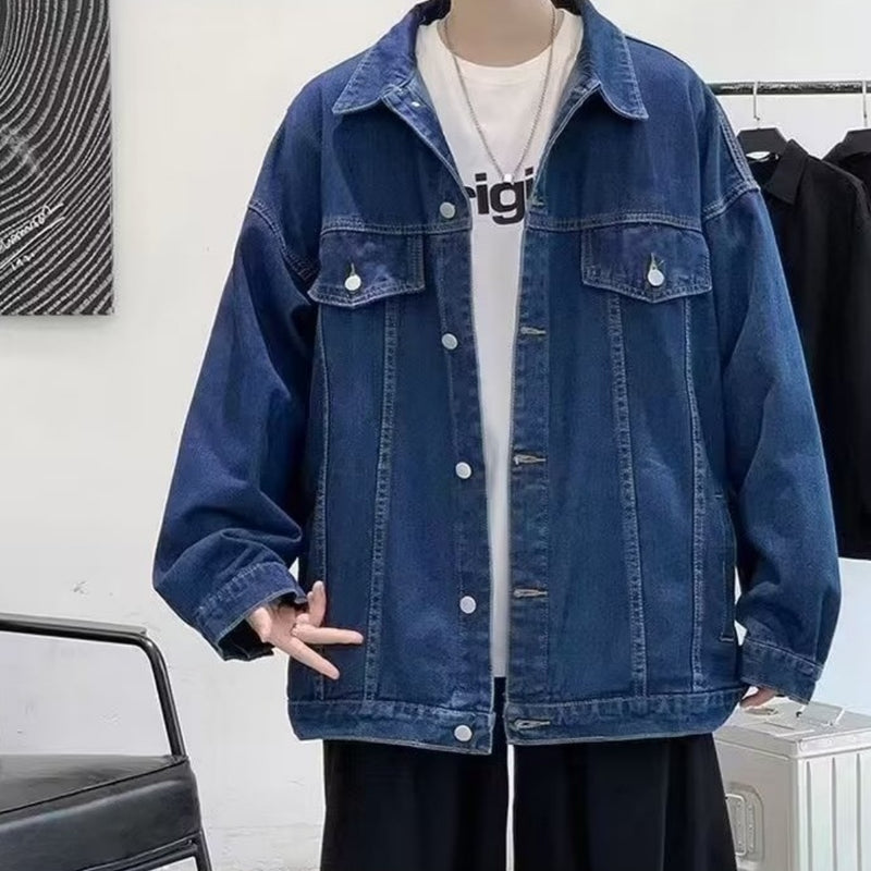 Ins Autumn Loose-fitting Denim Clothes Jacket - AccessoryWorldHub