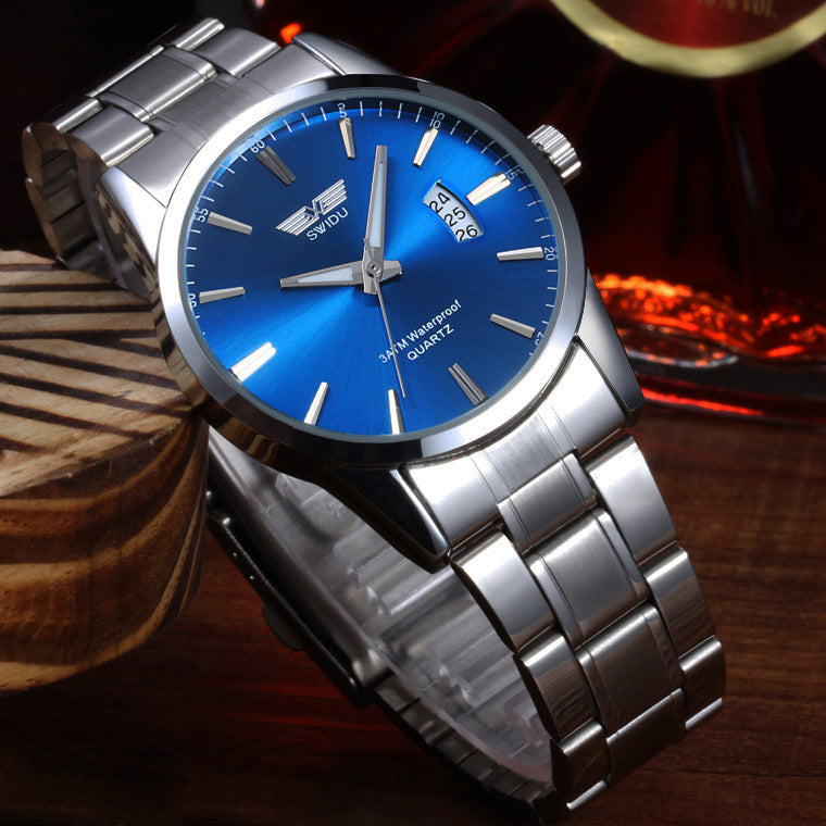 New watches, men's single day steel watches, non mechanical watches, foreign trade watches wholesale - AccessoryWorldHub