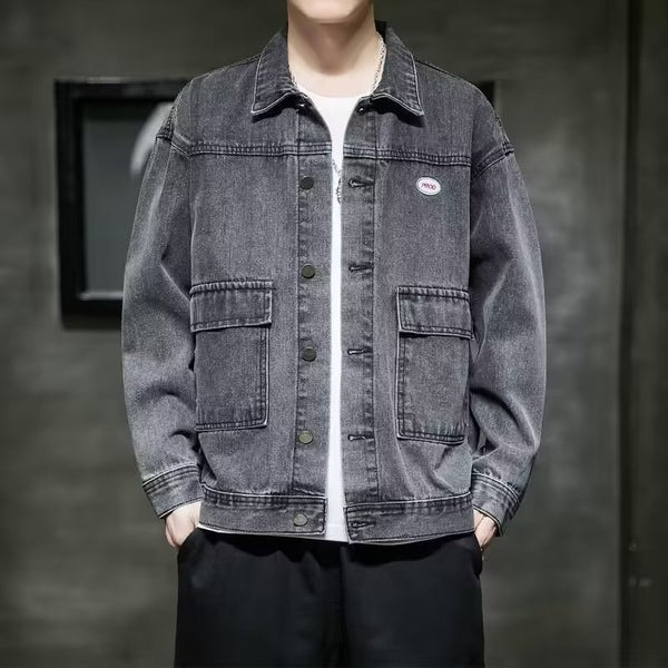 High-end Korean Denim Jacket Men's Spring And Autumn - AccessoryWorldHub