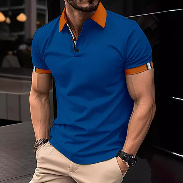 Men's Casual Button Solid Color Short Sleeves - AccessoryWorldHub