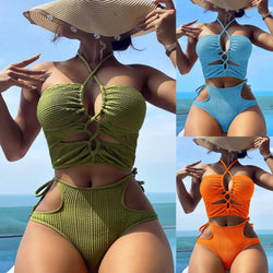 Bikini Split Swimsuit Rope Tight Swimsuit - AccessoryWorldHub