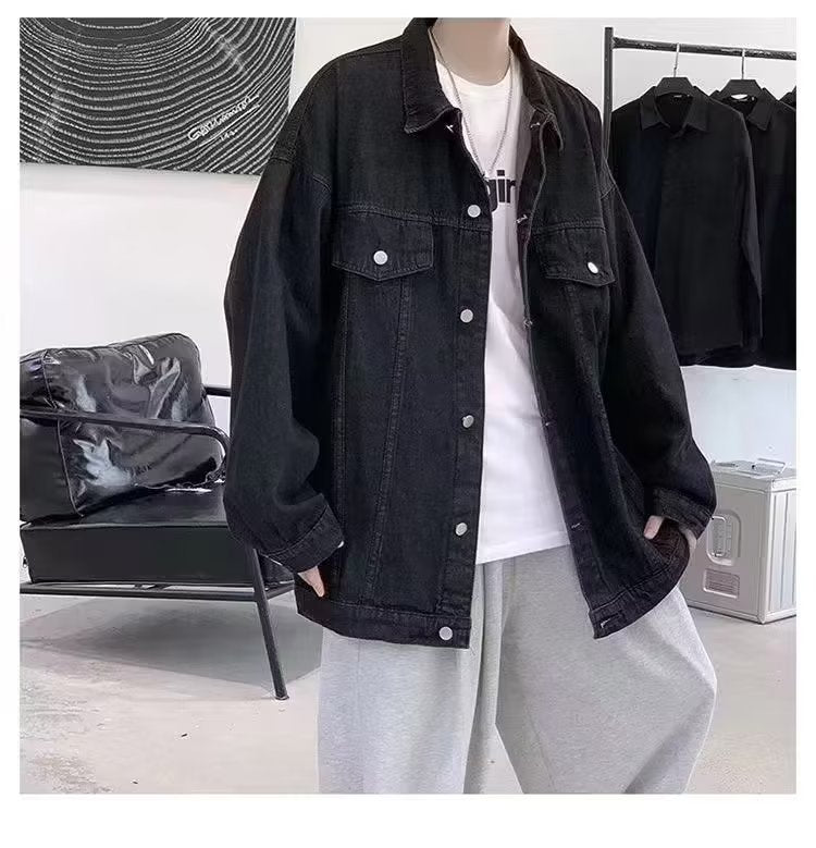 Ins Autumn Loose-fitting Denim Clothes Jacket - AccessoryWorldHub