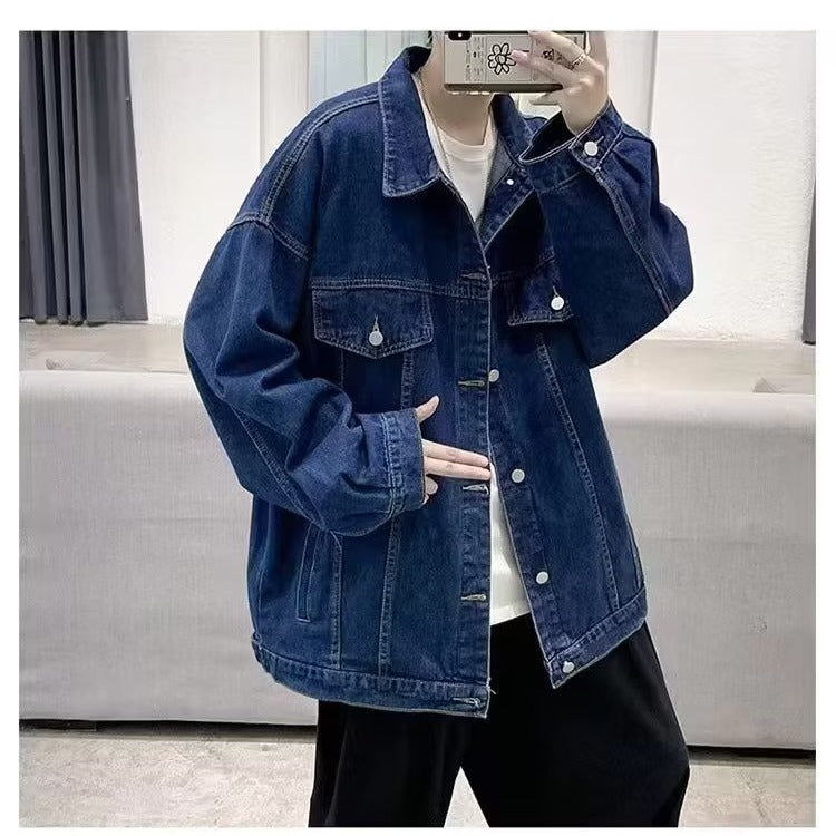 Ins Autumn Loose-fitting Denim Clothes Jacket - AccessoryWorldHub