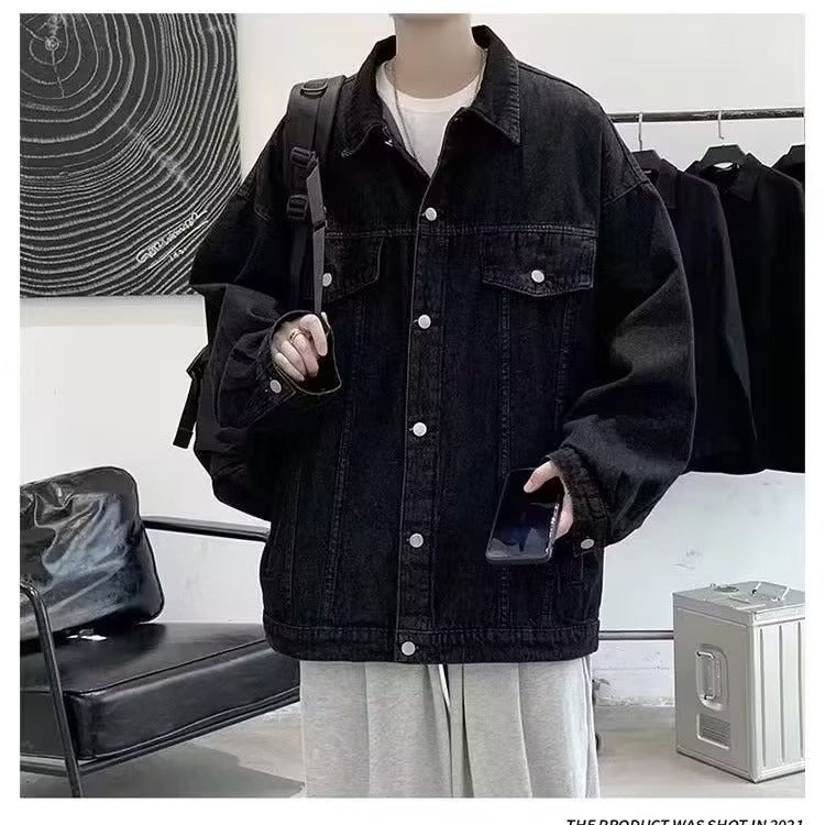 Ins Autumn Loose-fitting Denim Clothes Jacket - AccessoryWorldHub