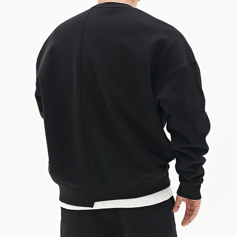 Pullover Round Neck Sweater Loose Men Clothes - AccessoryWorldHub