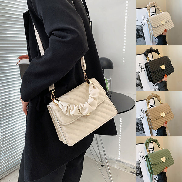 Women Handbags Fashion Chain Shoulder Bags With Love Metal Design - AccessoryWorldHub