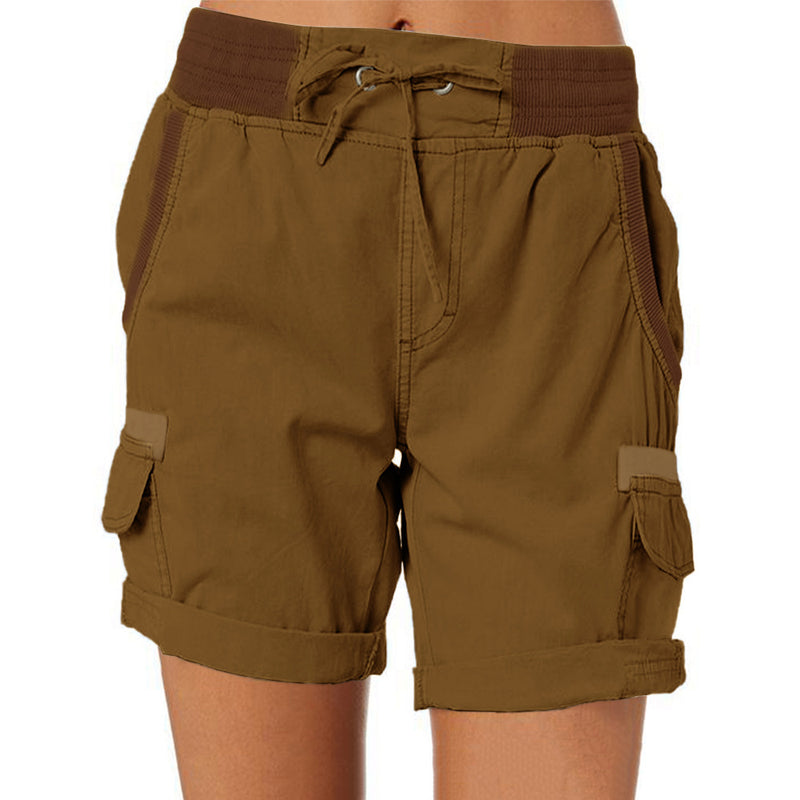 Women's Casual High Waist Cargo Shorts - AccessoryWorldHub