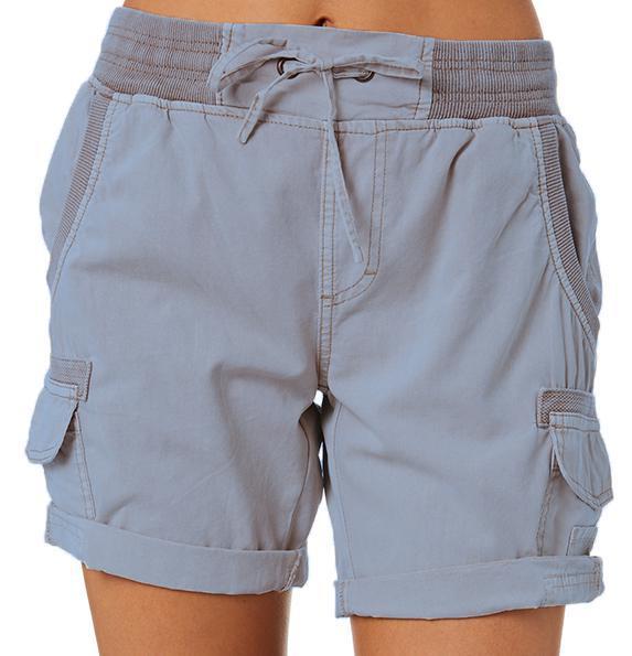 Women's Casual High Waist Cargo Shorts - AccessoryWorldHub