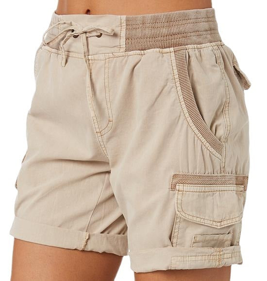 Women's Casual High Waist Cargo Shorts - AccessoryWorldHub