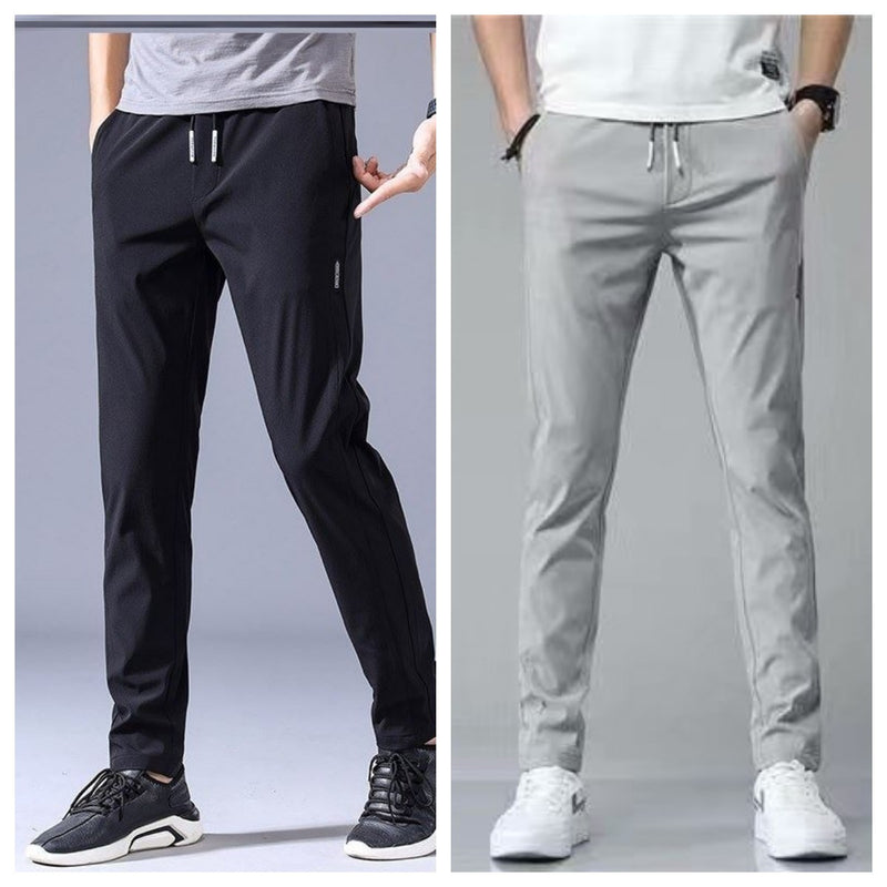 Drawstring Trousers Thin Casual Pants Korean Version Loose Straight Sweatpants Mens Clothing - AccessoryWorldHub