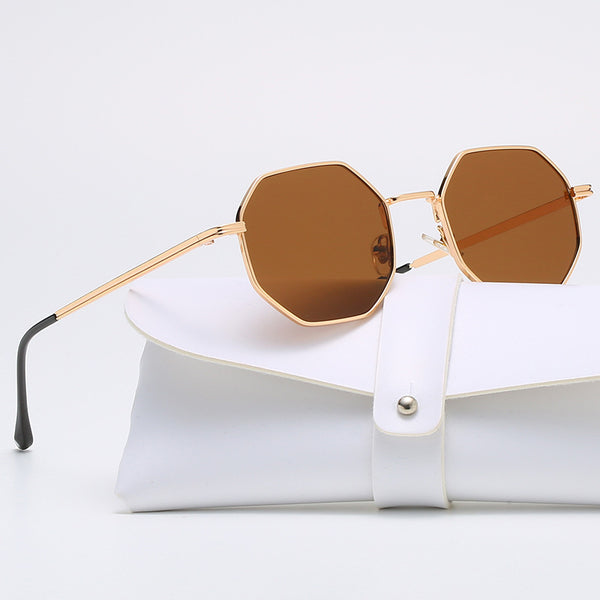 Metal Polygonal Sunglasses - AccessoryWorldHub